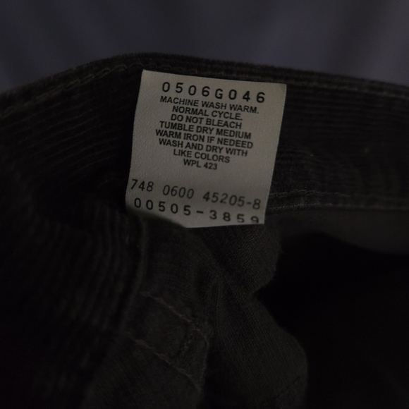 Levi's 505 Corduroy Pants Regular Fit Straight Leg Brown Mens Size 36x32 90s Y2K - Picture 8 of 8